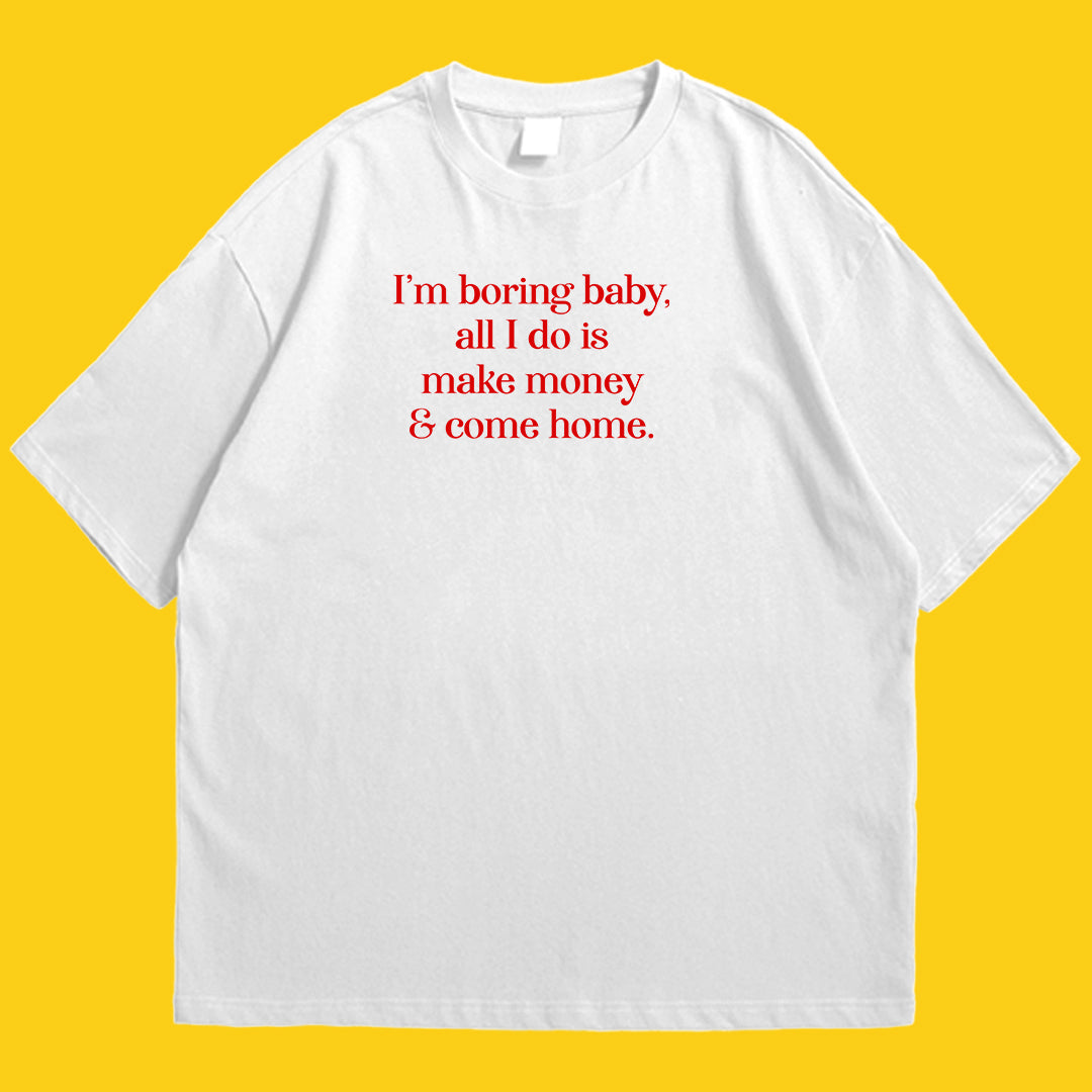 I am boring baby Drop Shoulder