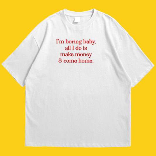 I am boring baby Drop Shoulder