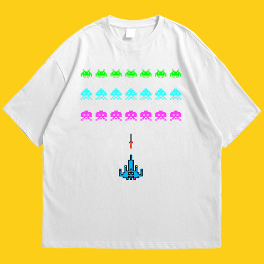 Space invader Drop Shoulder