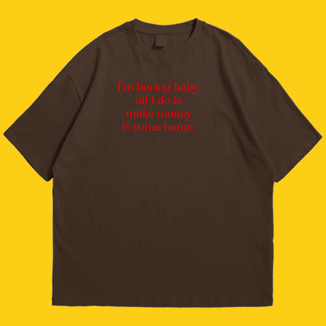 I am boring baby Drop Shoulder