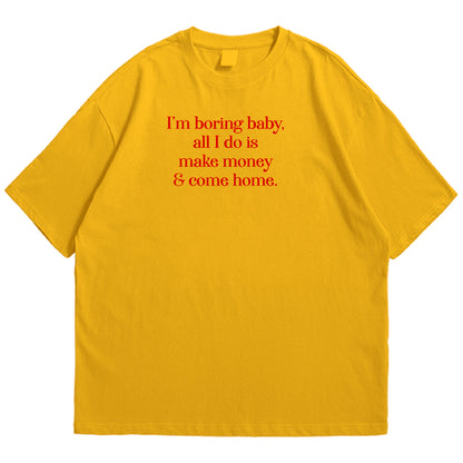 I am boring baby Drop Shoulder