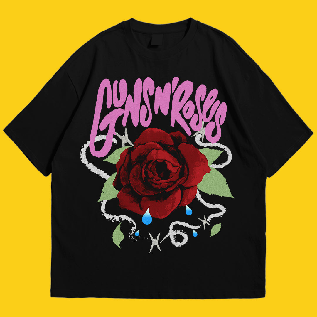 Guns n Roses Drop Shoulder