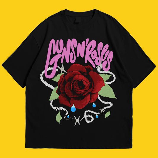 Guns n Roses Drop Shoulder