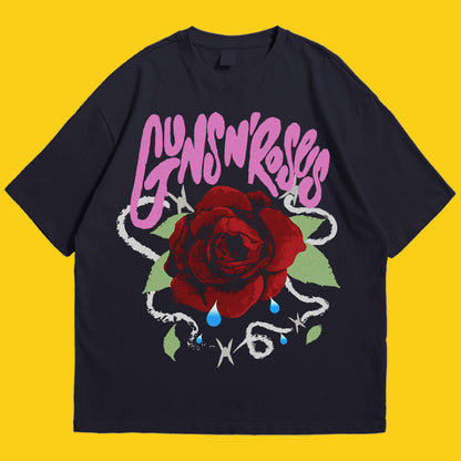 Guns n Roses Drop Shoulder