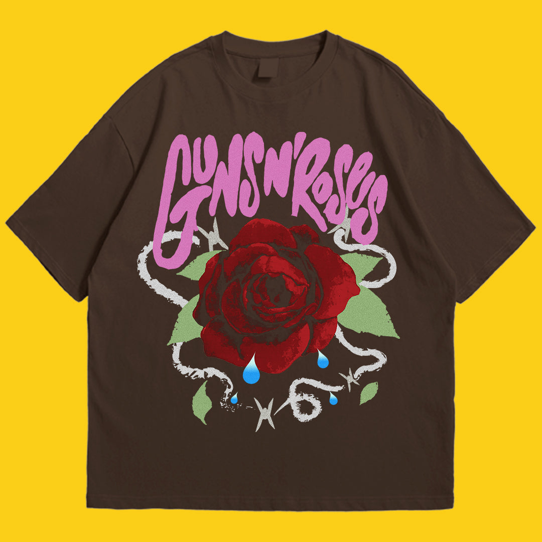 Guns n Roses Drop Shoulder