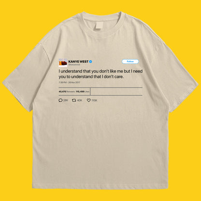 Kanye tweet Drop Shoulder
