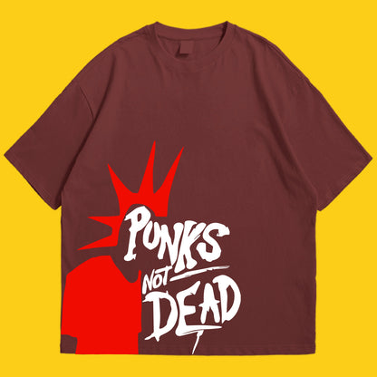 Punks not dead Drop Shoulder