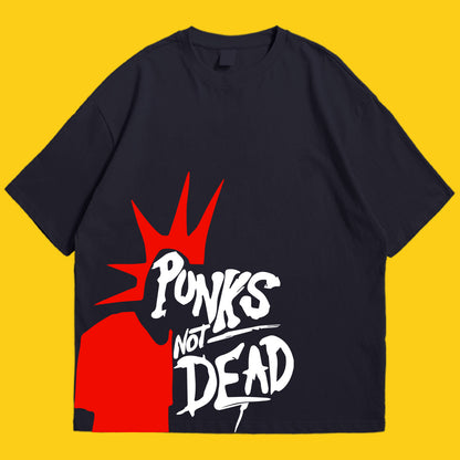 Punks not dead Drop Shoulder
