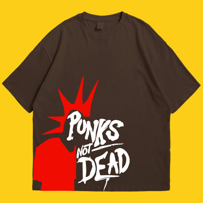 Punks not dead Drop Shoulder
