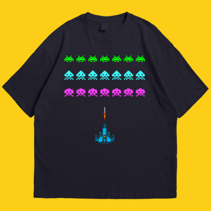 Space invader Drop Shoulder