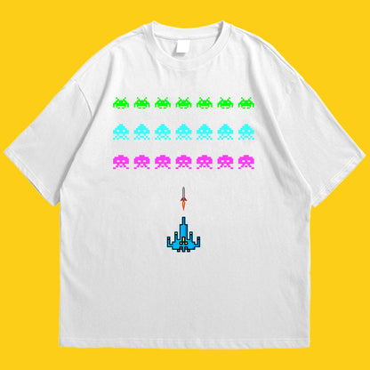 Space invader Drop Shoulder