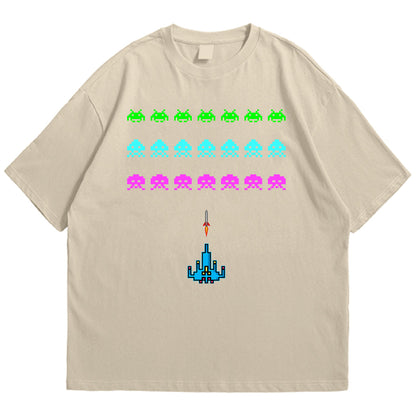 Space invader Drop Shoulder